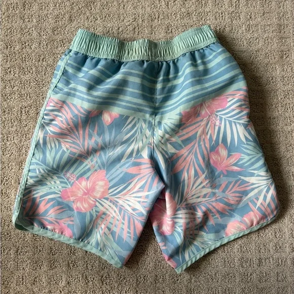 Tommy Bahama boys tropical flower print swimming shorts trunks size 7 8 years - Picture 2 of 3